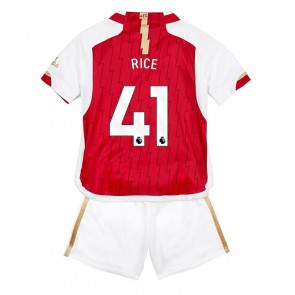 Arsenal Declan Rice #41 Dětské Domácí dres komplet 2023-24 Krátký Rukáv (+ trenýrky)